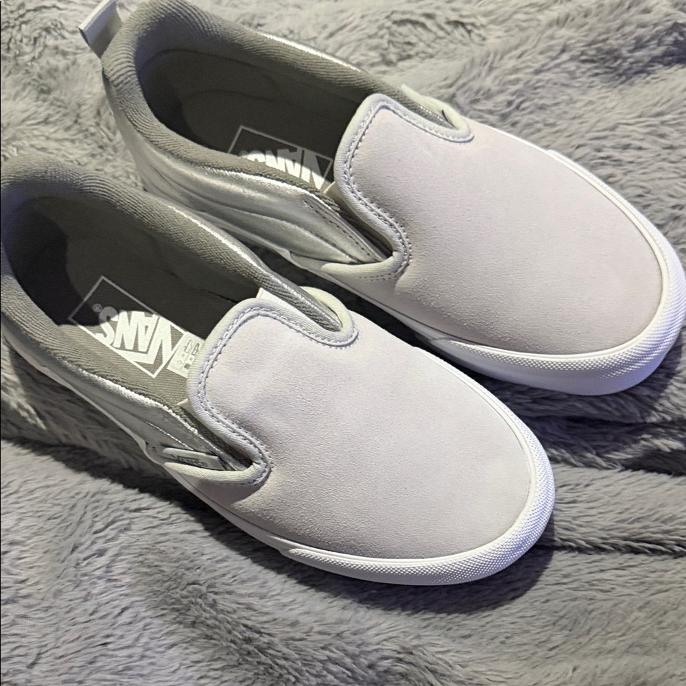 Vans Light Gray Slip-On Shoes